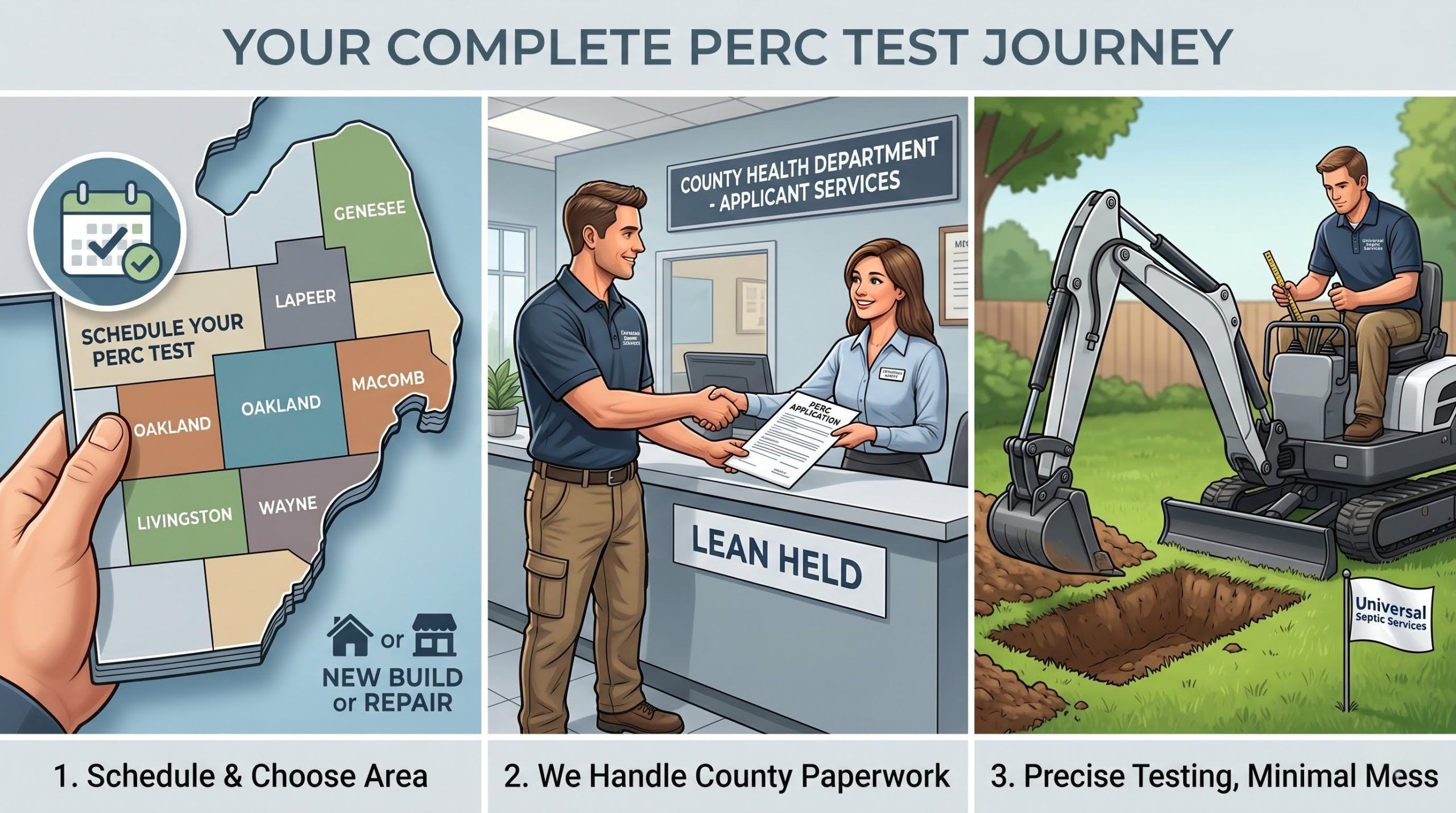 Perc Tests in Southeast Michigan | Universal Septic Services